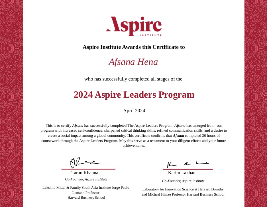 Aspire Leadership Program